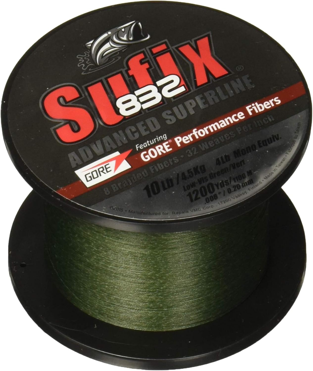 Sufix 832 Braid Line 30lb - 1200 Yards Green