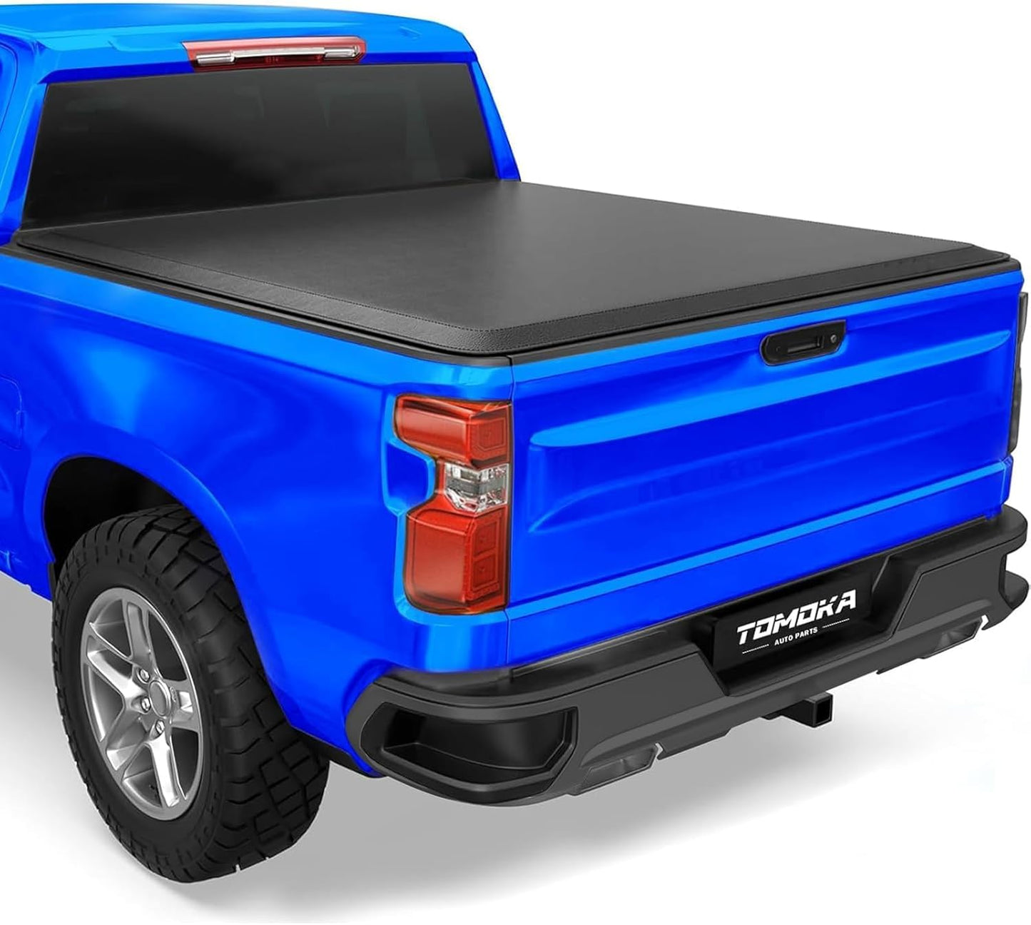 TOMOKA Soft Roll Up Truck Bed Tonneau Cover for 5.8 FT Beds
