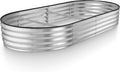 Galvanized Raised Garden Beds Outdoor - Sturdy Bottomless Planter