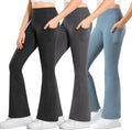Girl's Flare Leggings with Pockets High Waisted Bootcut Yoga Pants