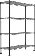 REGILLER 4-Wire Shelving Metal Storage Rack Adjustable Shelves