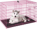 FDW Dog Crate 24 in Folding Metal Wire Cage - Portable Indoor Kennel