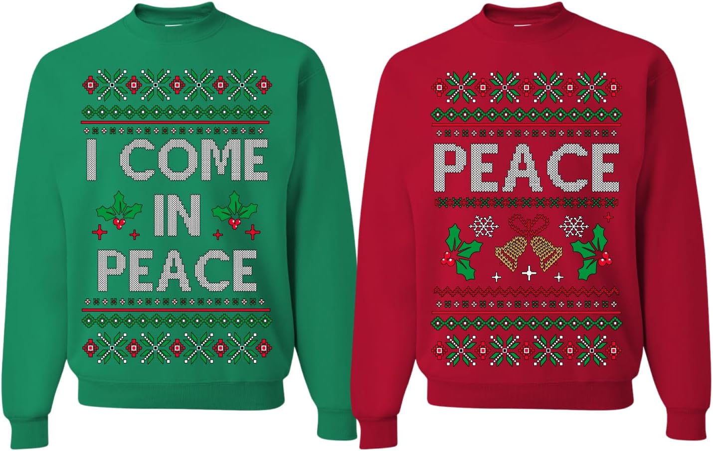 Funny Matching His and Hers Couples Sweatshirt for Christmas