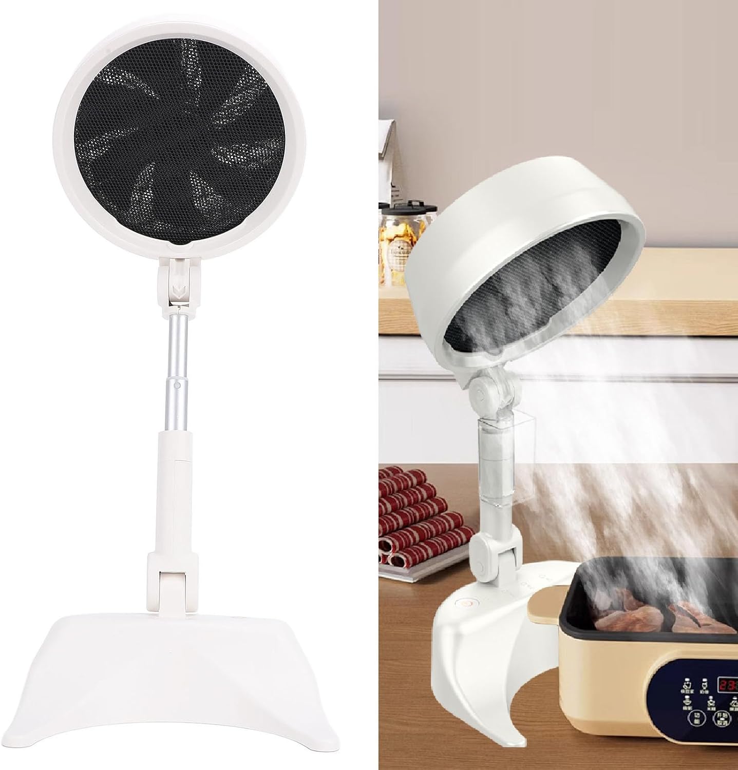 Portable Kitchen Exhaust Fan - Low Noise & Adjustable Angle