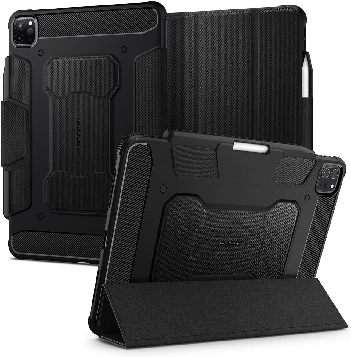 Spigen iPad Pro 11 inch Case Rugged Armor Pro with Pencil Holder