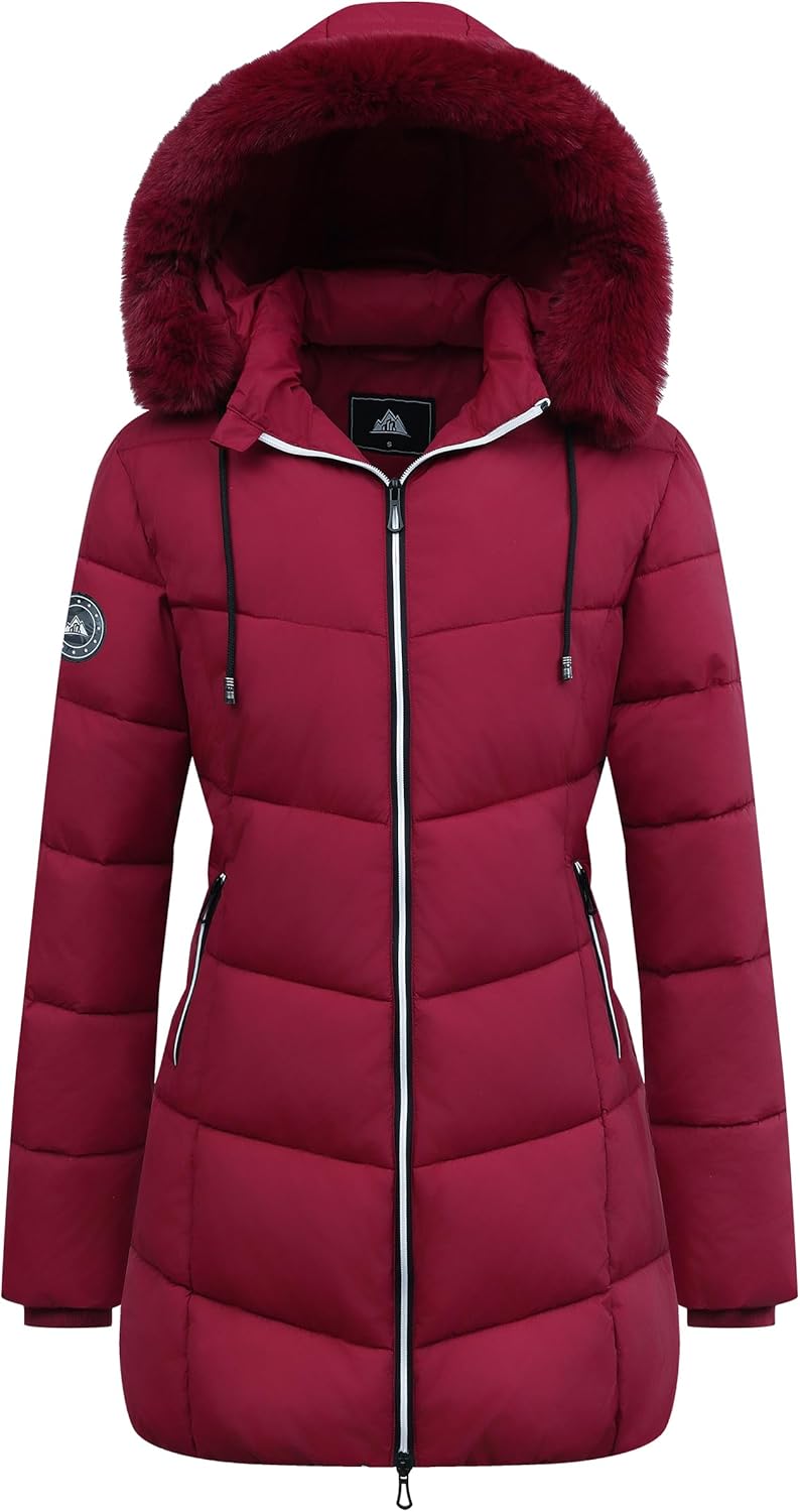 MOERDENG Women's Winter Windproof Warm Down Coats for Style