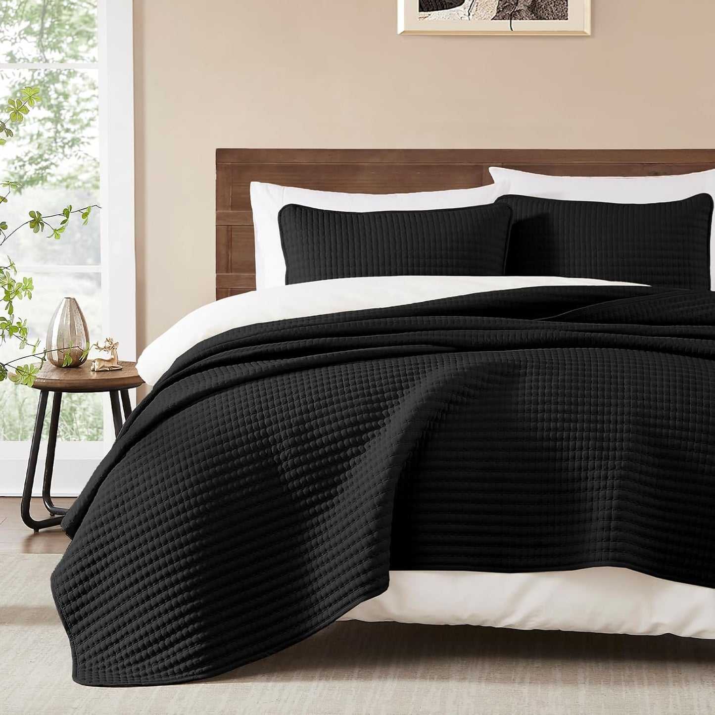 WRENSONGE Queen Quilt Set - Lightweight Bedspread for All Seasons