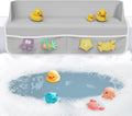 Bathtub Splash Guard - Kids Bath Shelf and Toy Organizer for Baby