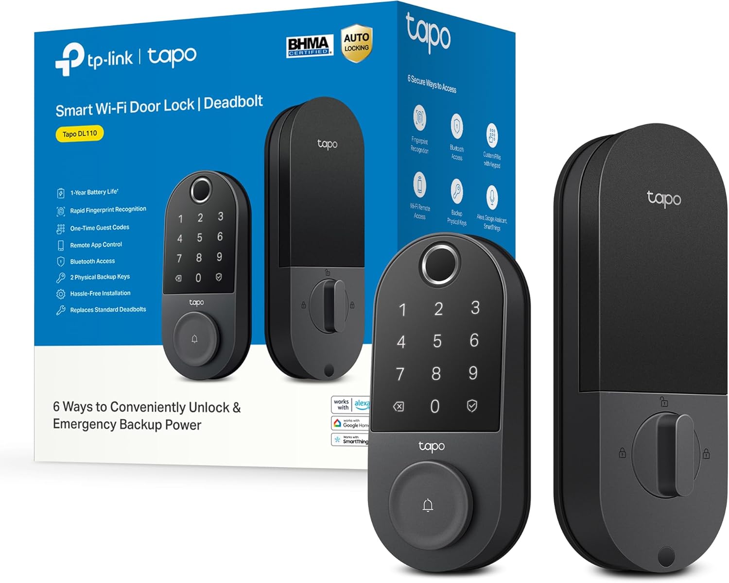TP-Link Tapo Smart Door Lock with Keyless Entry and Fingerprint
