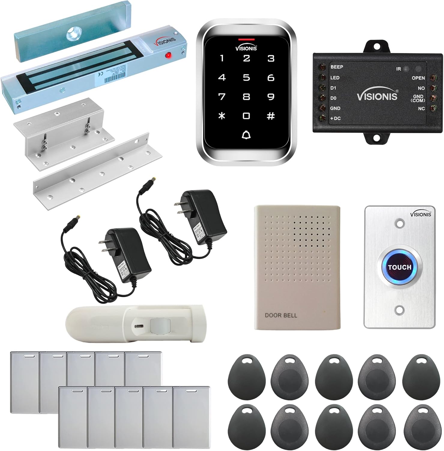 Visionis FPC-5282 One Door Access Control Kit with Maglock