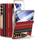 Samsung Galaxy Z Fold 5 Leather Case - Slim Full Hinge Protection