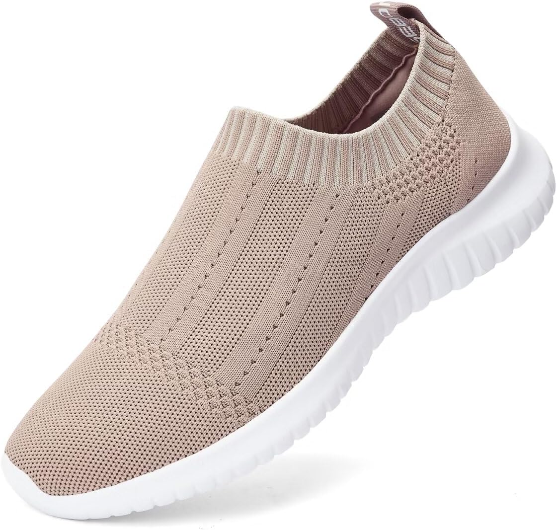 Breathable Mesh Slip On Sneakers for Women - Lightweight Comfort