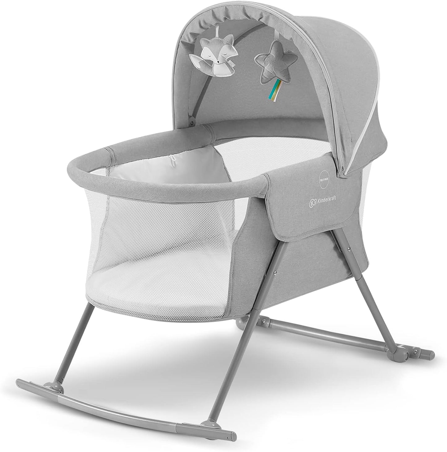 Kinderkraft LOVI Travel Bassinet for Baby - Portable Crib