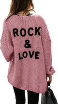 PRETTYGARDEN Long Sleeve Open Front Knit Cardigan - Cozy Draped Midi