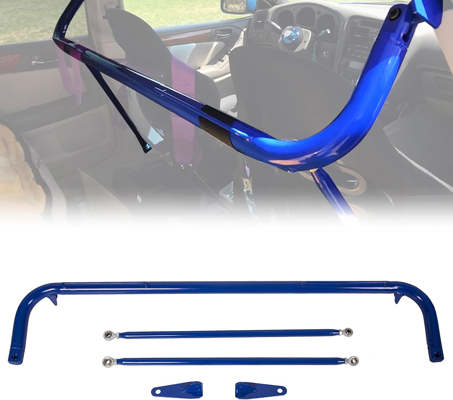 ECOTRIC Universal 49in Racing Safety Seat Belt Harness Bar Upgrade