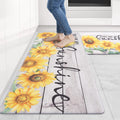 Kitchen Floor Mats 2Pcs Anti Fatigue Runner Set - Cushioned Comfort