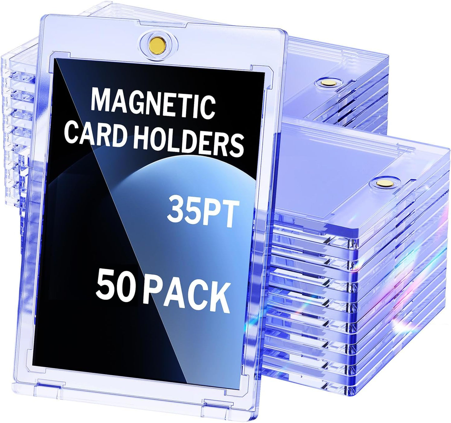 Magnetic Card Holder 50-Pack for Trading Cards and Collectibles