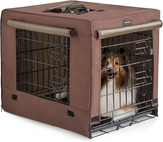 DONORO Dog Crates for Small Dogs - Double Door Indoor Kennels