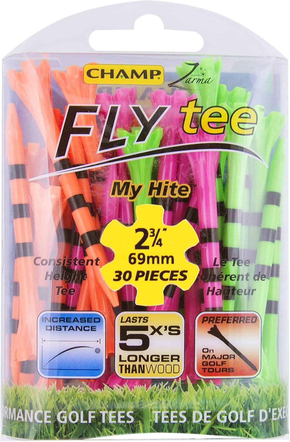 30 Count Champ Zarma FLYtee - Boost Your Drive!