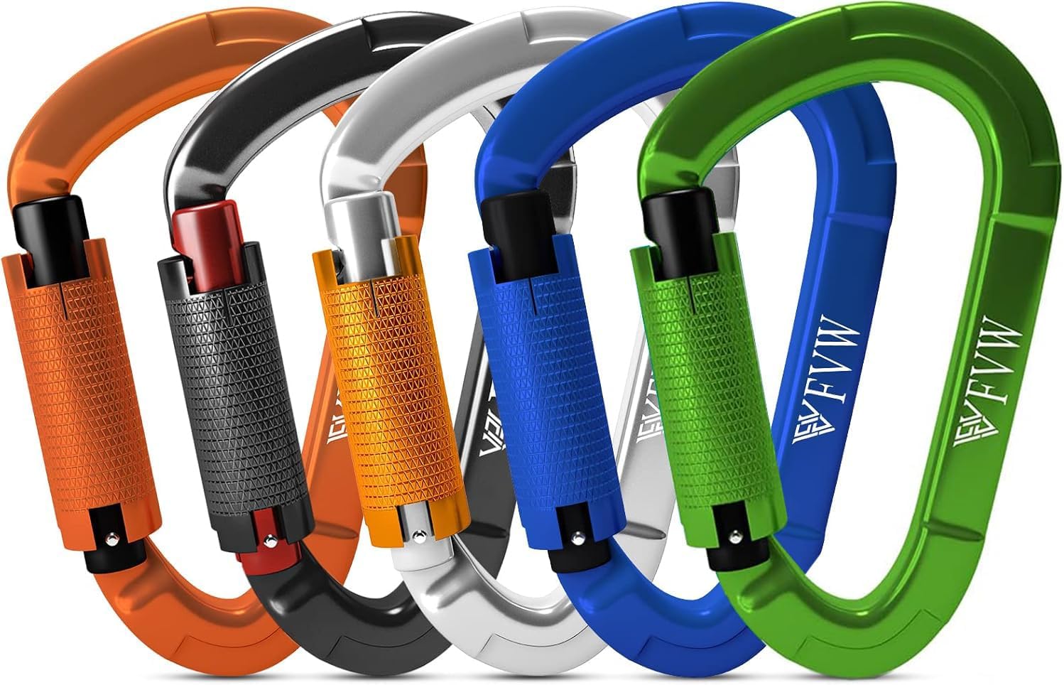 Professional 25KN Heavy Duty Rock Climbing Carabiner Clips