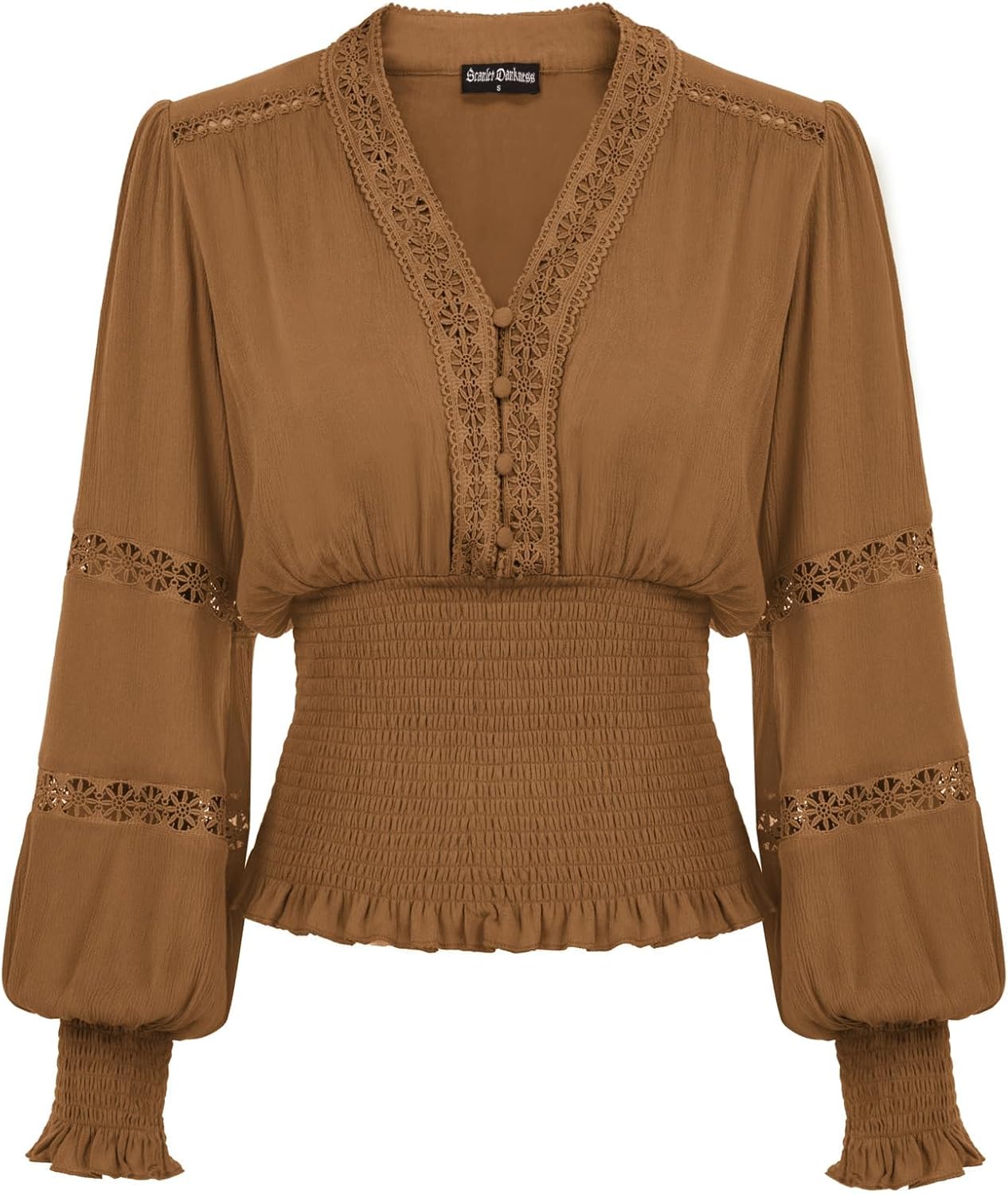 Scarlet Darkness Women's Renaissance Peasant Blouse for Chic Style