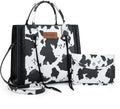 Wrangler Tote Bag for Women - Western Cowhide Purse Set