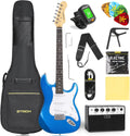 STRICH 39 Electric Guitar Starter Kit + 5W Amp - Sapphire Blue