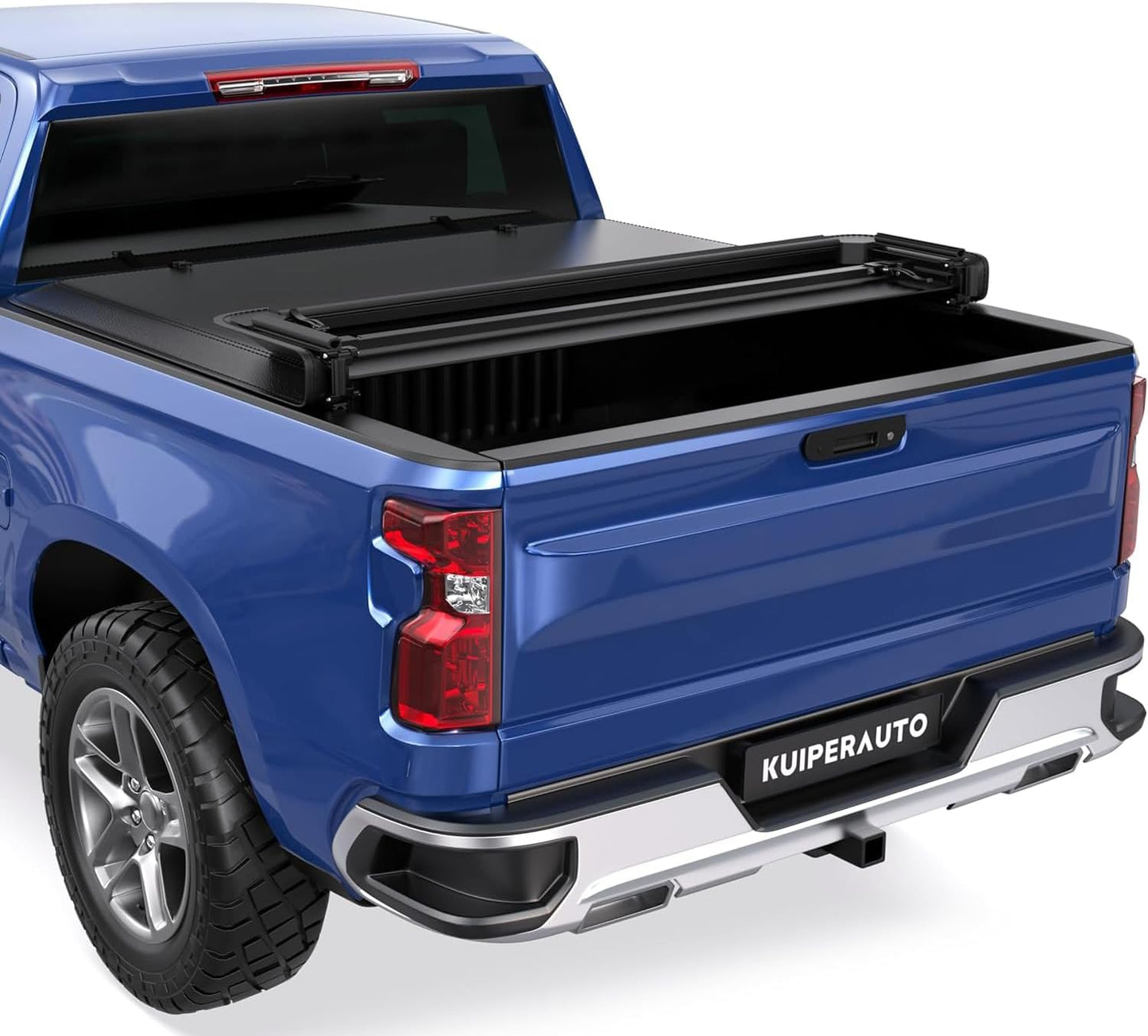Soft Quad 6.5FT Truck Bed Tonneau Cover for Chevy Silverado