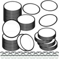 100PCS Foldable Flying Disc Fans with Bags - Pack for Parties