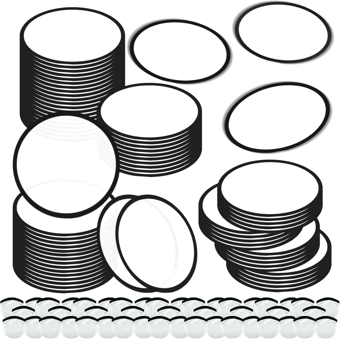100PCS Foldable Flying Disc Fans for Outdoor Activities and Gifts