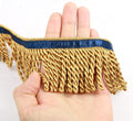 Bullion Fringe Trim and Embellishments 5/10 Yard x 2.5 in - Decorative