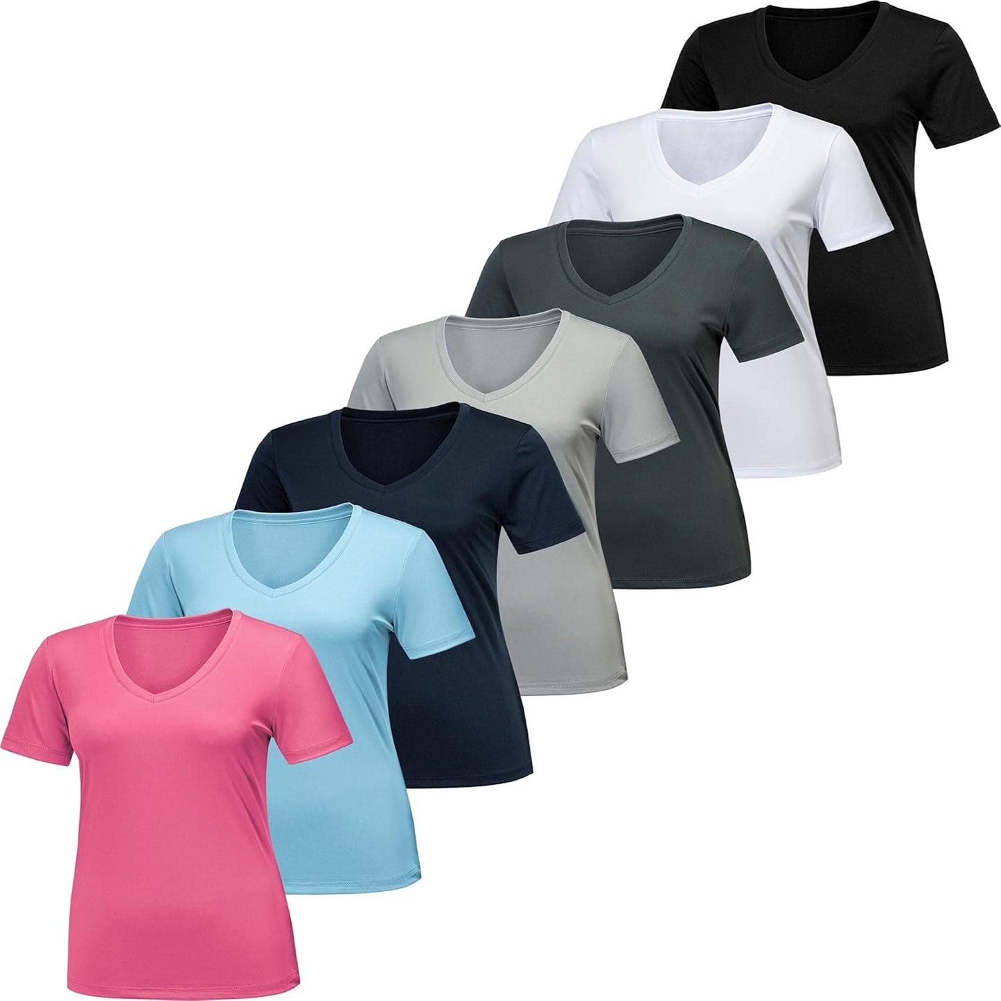 Moisture Wicking Workout Shirts for Women by BALENNZ