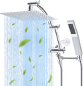 Hibbent All Metal 10 in Rainfall Shower Head Combo - High Pressure