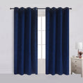 Velvet Flannel Blackout Curtains Set of 2 for Bedroom and Living Room