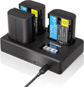 LP-E6NH 3-Pack Battery and Triple Slot Charger - Reliable Backup Power