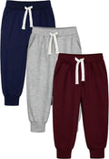 HXP 3 Pack Toddler Sweatpants Cotton Unisex Pants - Soft Everyday Wear