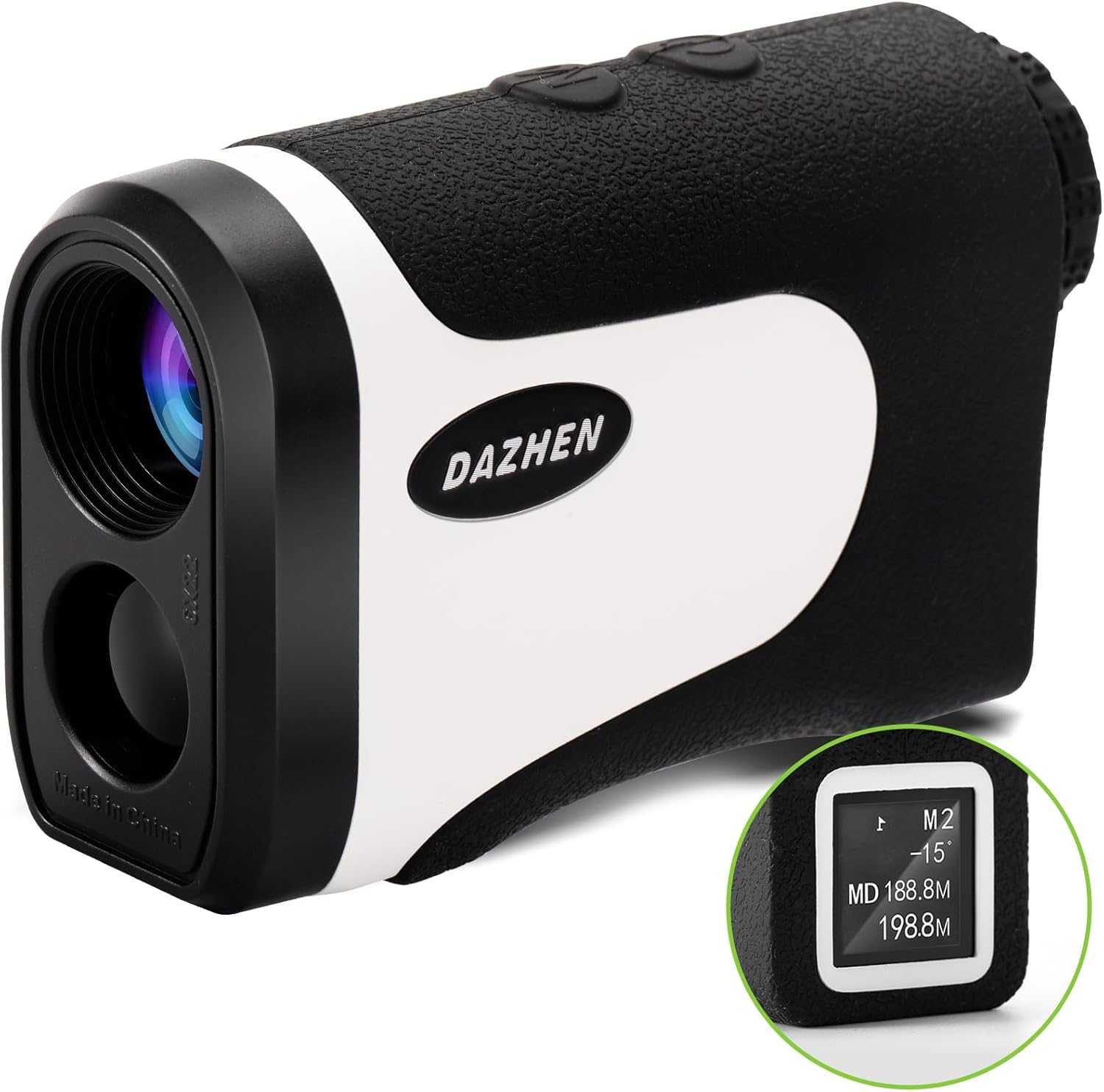 DAZHEN Golf Rangefinder: 650 Yards Laser Accuracy
