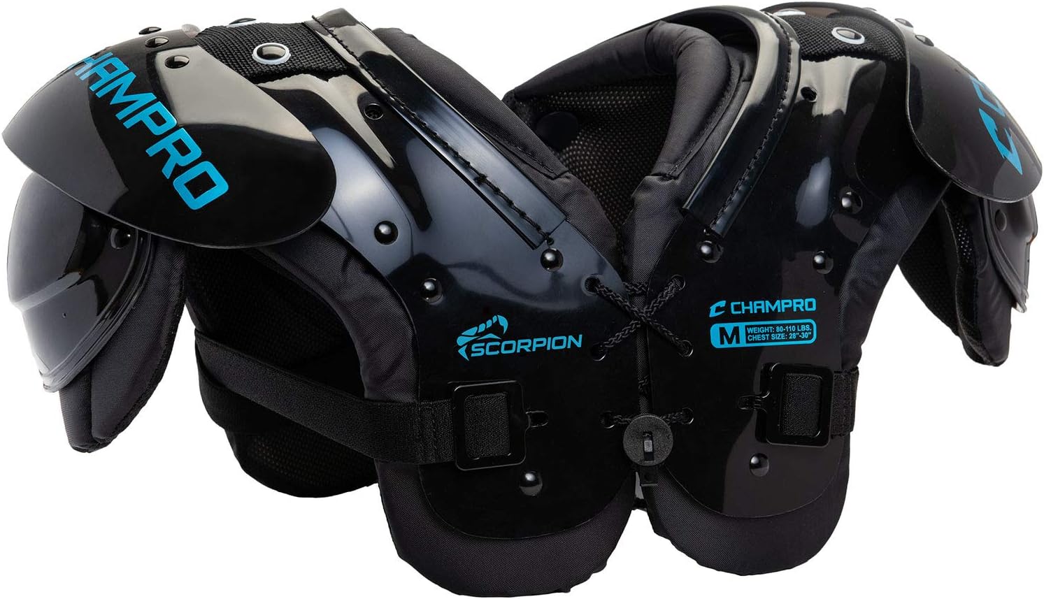 CHAMPRO Scorpion Youth Football Shoulder Pad for Young Athletes