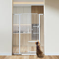 COMOMY 55.1 in Extra Tall & Wide Pet Gate for Cats - Secure