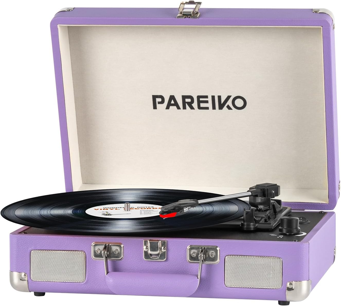 Record Player 3 Speed Turntable with Bluetooth and Battery