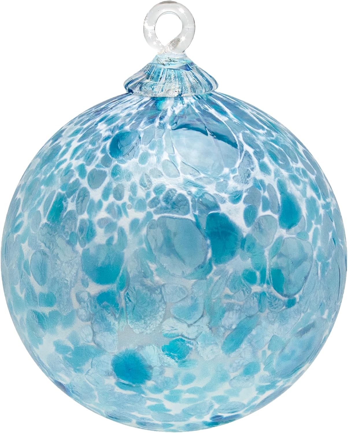 Handmade Blown Glass Ornament for Holiday Decor and Gifts