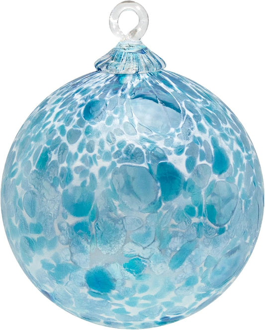 Handmade Blown Glass Ornament for Holiday Decor and Gifts