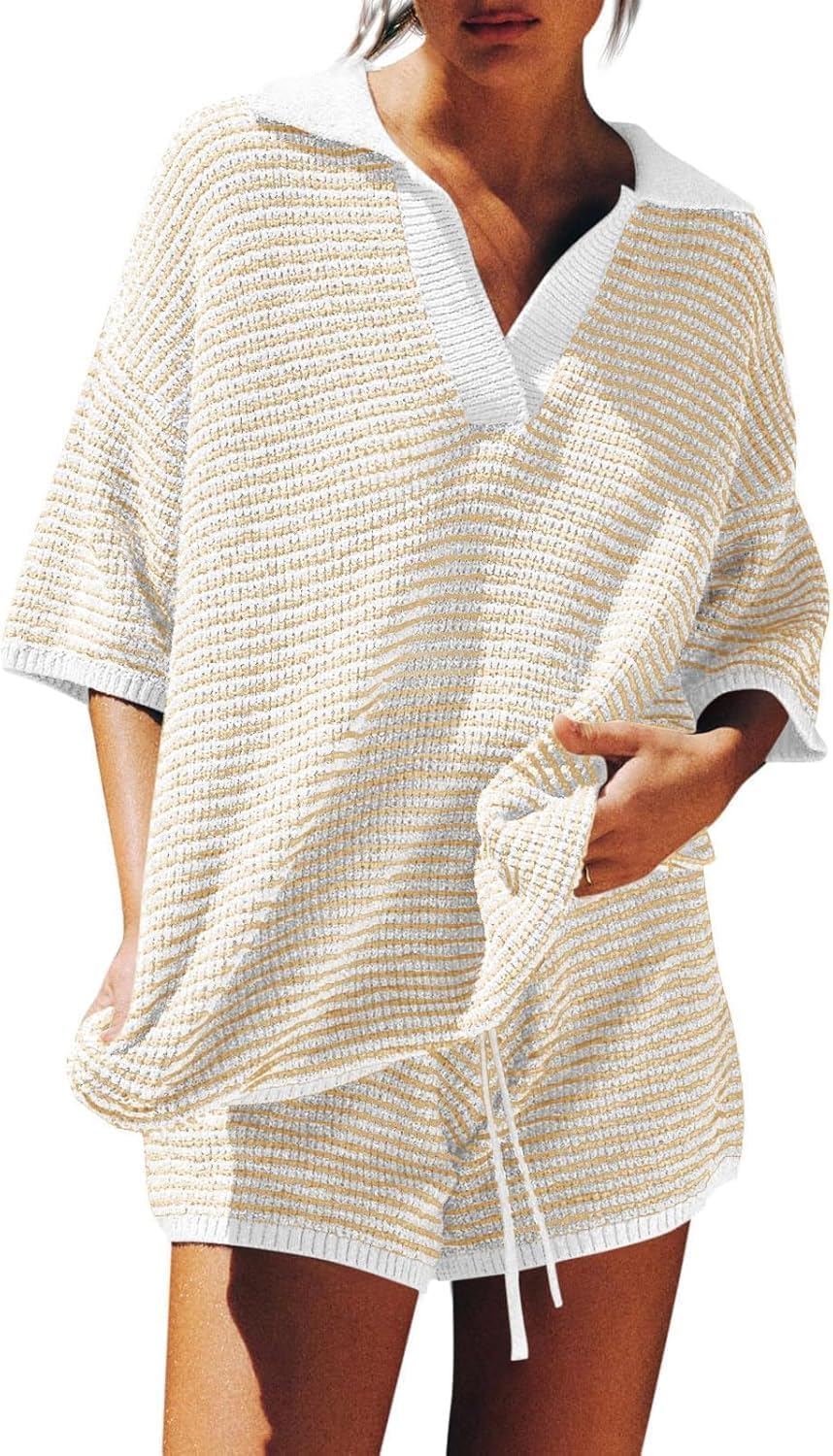 Tankaneo Womens Sweater Set 2 Piece Outfits for Comfort