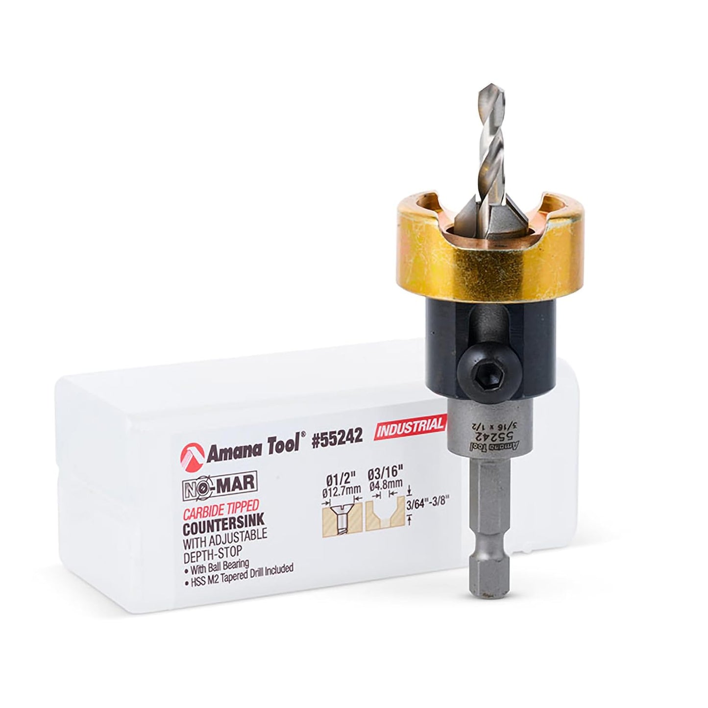 82 Degree Countersink with Drill Bit Depth Stop for Precision