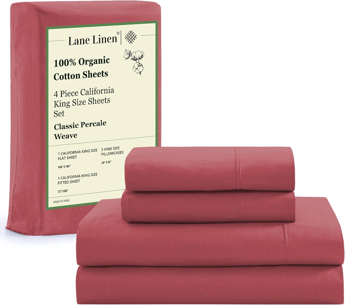 Organic Cotton California King Sheets Set for Luxurious Comfort