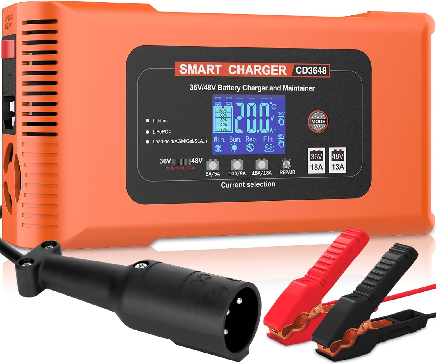 High-Power 48V Lithium Golf Cart Charger for Fast Charging | Wodli