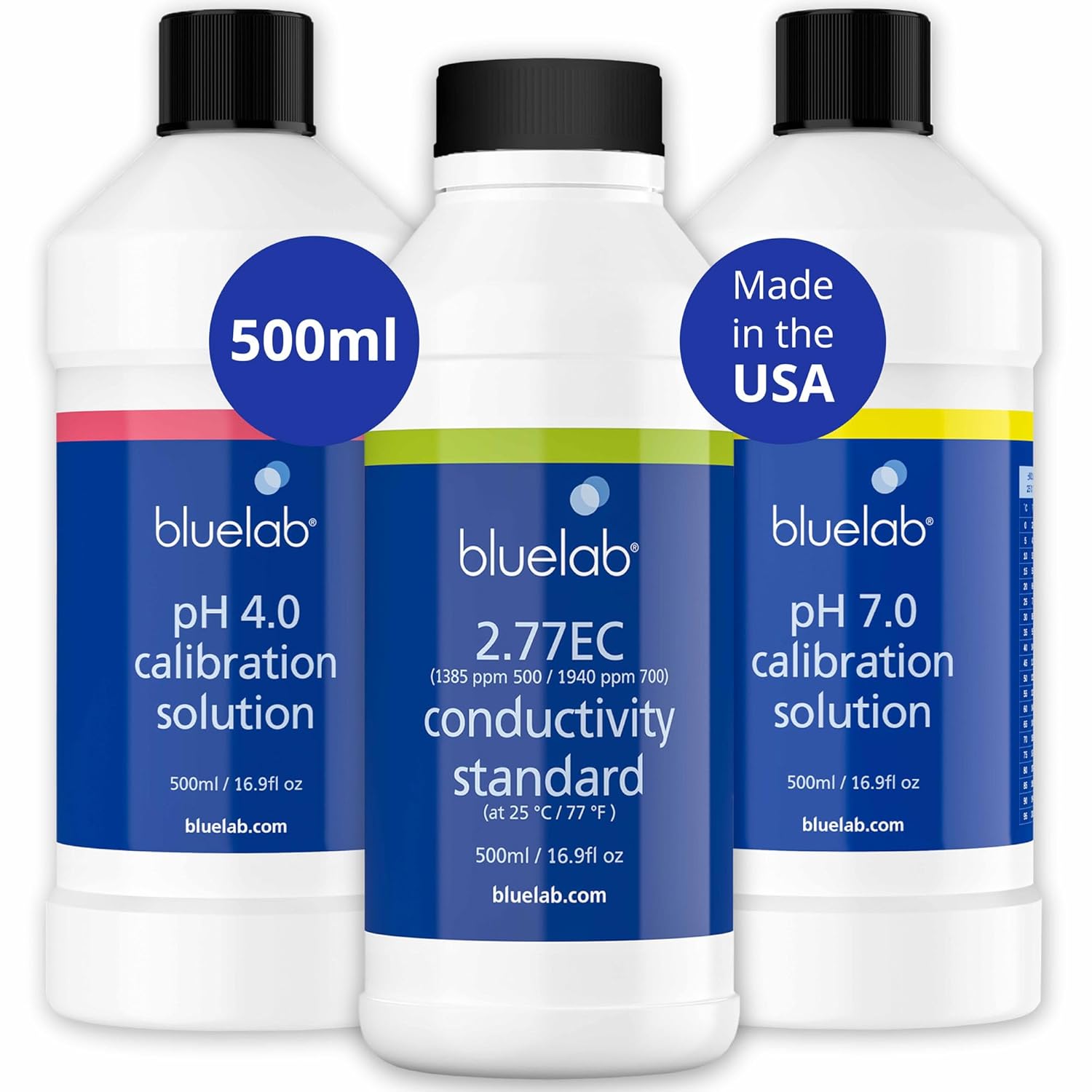 Bluelab Calibration Solution Set for Accurate pH and EC Readings