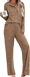 Ekouaer Womens Pajamas Set Long Sleeve 2 Piece - Soft Fall Lounge