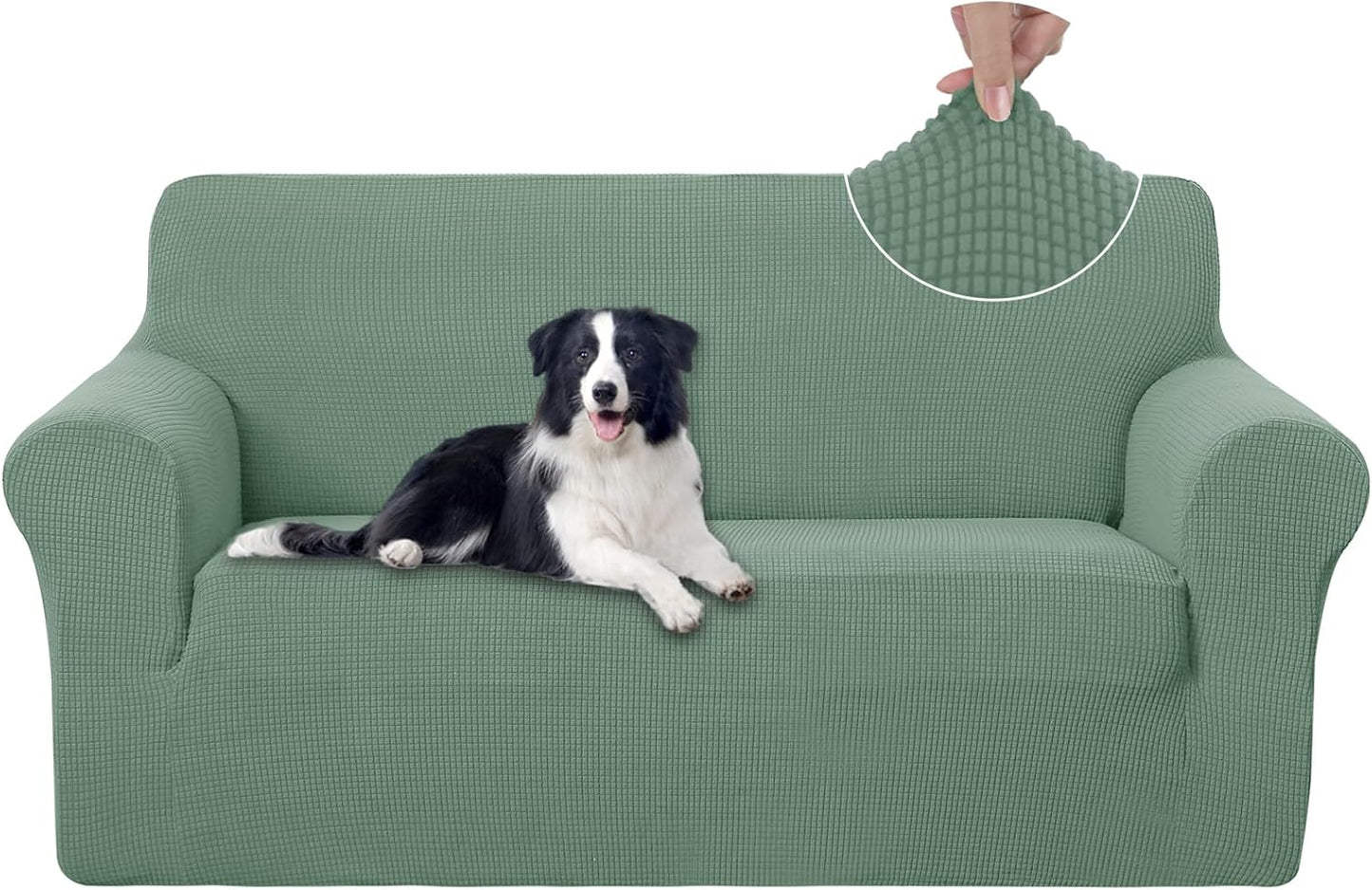 U-NICE HOME Oversized Stretch Loveseat Couch Cover for Pets