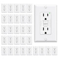 GFCI Outlet 15 Amp Self-Test Receptacle - Fast, Narrow Design